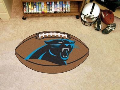 Round Rugs For Sale NFL Carolina Panthers Football Ball Rug 20.5"x32.5"