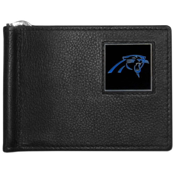 NFL - Carolina Panthers Leather Bill Clip Wallet-Wallets & Checkbook Covers,Bill Clip Wallets,NFL Bill Clip Wallets-JadeMoghul Inc.