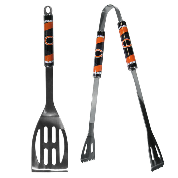 NFL - Chicago Bears 2 pc Steel BBQ Tool Set-Tailgating & BBQ Accessories,BBQ Tools,2 pc Steel Tool Set,NFL 2 pc Steel Tool Set-JadeMoghul Inc.