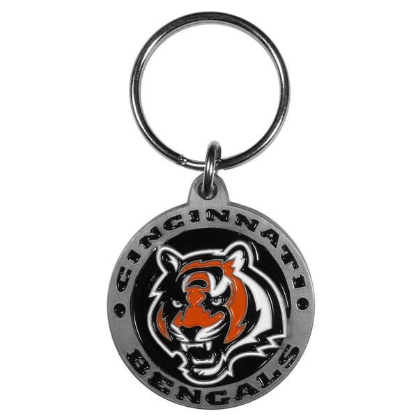 NFL - Cincinnati Bengals Carved Metal Key Chain-Key Chains,Scultped Metal Key Chains,NFL Scultped Metal Key Chains-JadeMoghul Inc.