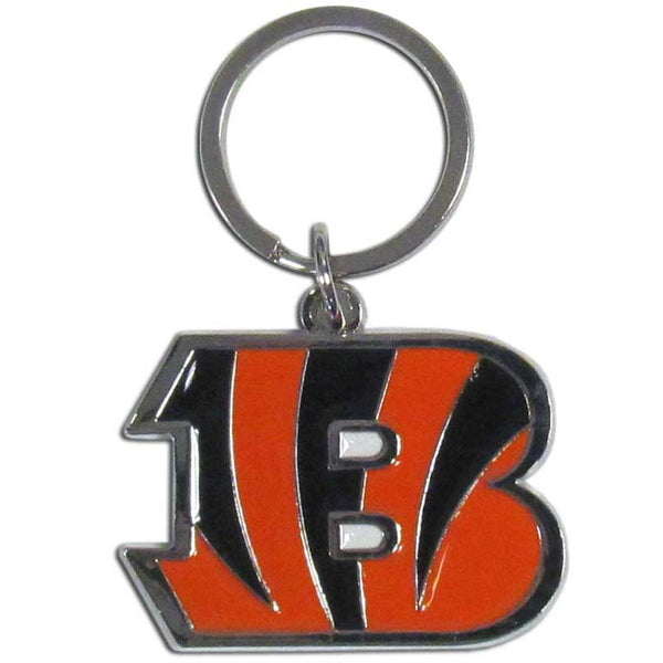 NFL - Cincinnati Bengals Enameled Key Chain-Key Chains,Chrome and Enameled Key Chains,NFL Chrome and Enameled Key Chains-JadeMoghul Inc.