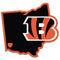 NFL - Cincinnati Bengals Home State Decal-Automotive Accessories,Decals,Home State Decals,NFL Home State Decals-JadeMoghul Inc.