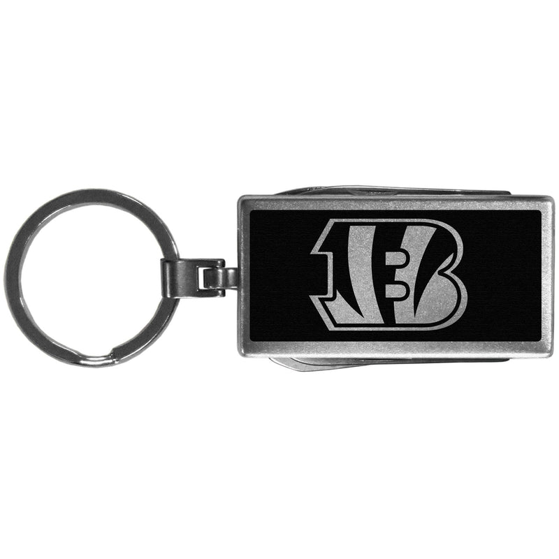 NFL - Cincinnati Bengals Multi-tool Key Chain, Black-Key Chains,NFL Key Chains,Cincinnati Bengals Key Chains-JadeMoghul Inc.