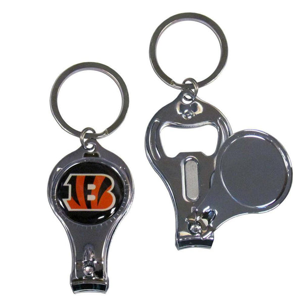 NFL - Cincinnati Bengals Nail Care/Bottle Opener Key Chain-Key Chains,3 in 1 Key Chains,NFL 3 in 1 Key Chains-JadeMoghul Inc.