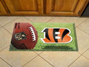 Welcome Mat NFL Cincinnati Bengals Scraper Mat 19"x30" Ball