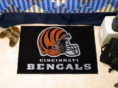 Outdoor Rug NFL Cincinnati Bengals Starter Rug 19"x30"