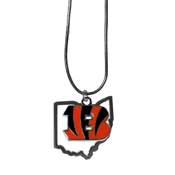 NFL - Cincinnati Bengals State Charm Necklace-Jewelry & Accessories,Necklaces,State Charm Necklaces,NFL State Charm Necklaces-JadeMoghul Inc.