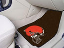 Weather Car Mats NFL Cleveland Browns 2-pc Carpeted Front Car Mats 17"x27"