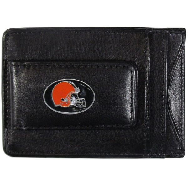 NFL - Cleveland Browns Leather Cash & Cardholder-Wallets & Checkbook Covers,Cash & Cardholders,NFL Cash & Cardholders-JadeMoghul Inc.