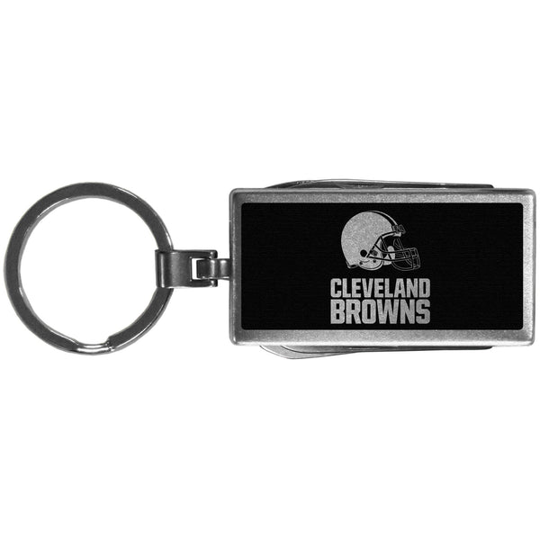 NFL - Cleveland Browns Multi-tool Key Chain, Black-Key Chains,NFL Key Chains,Cleveland Browns Key Chains-JadeMoghul Inc.
