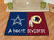Large Area Rugs NFL Cowboys Redskins House Divided Rug 33.75"x42.5"