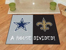 Large Area Rugs Cheap NFL Cowboys Saints House Divided Rug 33.75"x42.5"