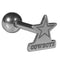 NFL - Dallas Cowboys Barbell Tongue Ring-Jewelry & Accessories,Body Jewelry,Tongue Rings, Steel Tongue Rings,NFL Steel Tongue Rings-JadeMoghul Inc.