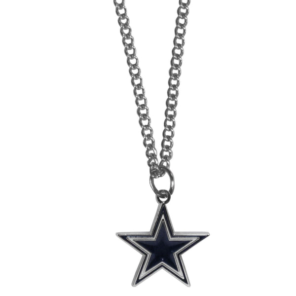 NFL - Dallas Cowboys Chain Necklace with Small Charm-Jewelry & Accessories,Necklaces,Chain Necklaces,NFL Chain Necklaces-JadeMoghul Inc.