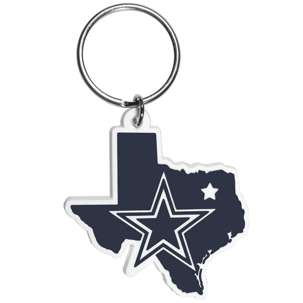 NFL - Dallas Cowboys Home State Flexi Key Chain-Key Chains,NFL Key Chains,NFL Home State Flexi Key Chains-JadeMoghul Inc.