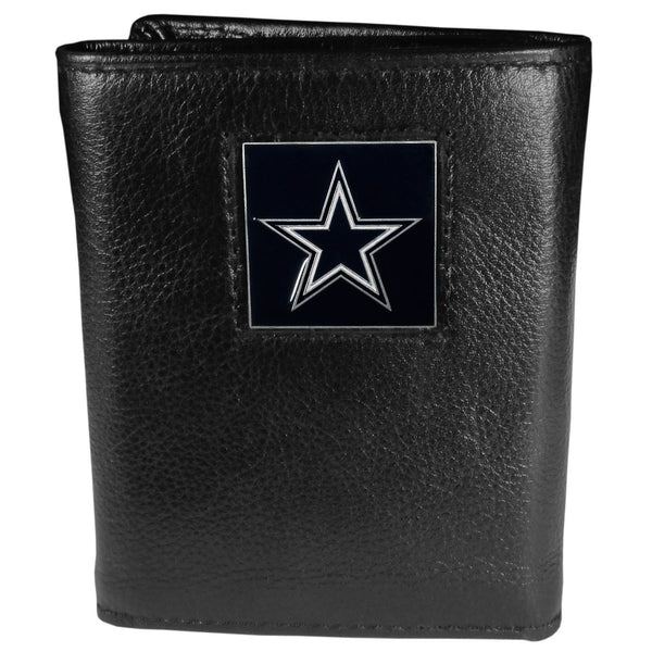 NFL - Dallas Cowboys Leather Tri-fold Wallet-Wallets & Checkbook Covers,Tri-fold Wallets,Tri-fold Wallets,NFL Tri-fold Wallets-JadeMoghul Inc.