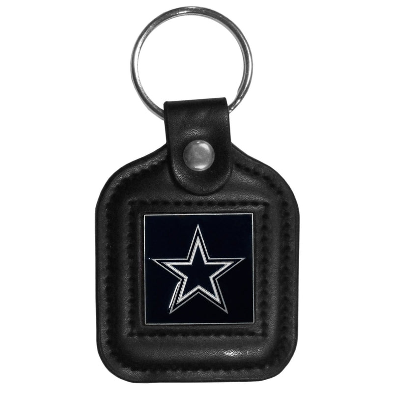 NFL - Dallas Cowboys Square Leatherette Key Chain-Key Chains,Leatherette Key Chains,NFL Leatherette Key Chains-JadeMoghul Inc.