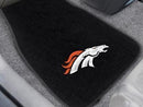 Weather Car Mats NFL Denver Broncos 2-pc Embroidered Front Car Mats 18"x27"