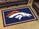 4x6 Rug NFL Denver Broncos 4'x6' Plush Rug