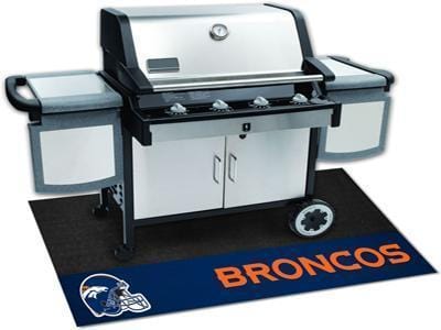 BBQ Grill Mat NFL Denver Broncos Grill Tailgate Mat 26"x42"