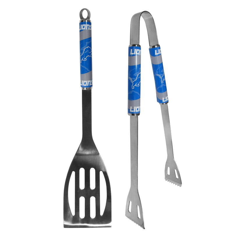 NFL - Detroit Lions 2 pc Steel BBQ Tool Set-Tailgating & BBQ Accessories,BBQ Tools,2 pc Steel Tool Set,NFL 2 pc Steel Tool Set-JadeMoghul Inc.