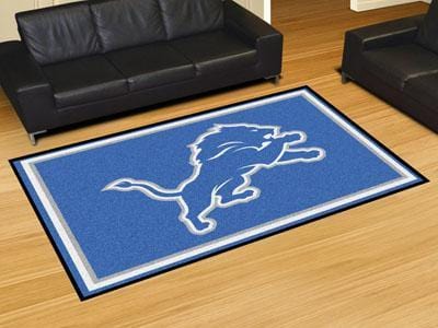 5x8 Rug NFL Detroit Lions 5'x8' Plush Rug