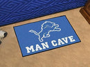 Outdoor Rug NFL Detroit Lions Man Cave Starter Rug 19"x30"