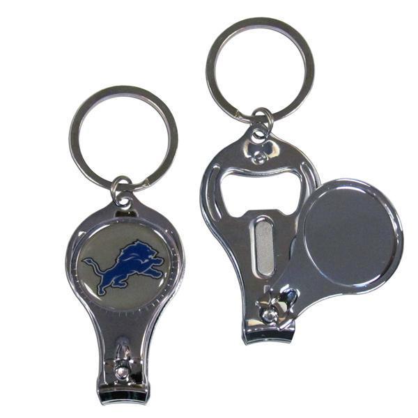 NFL - Detroit Lions Nail Care/Bottle Opener Key Chain-Key Chains,3 in 1 Key Chains,NFL 3 in 1 Key Chains-JadeMoghul Inc.