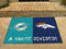 Large Rugs NFL Dolphins Broncos House Divided Rug 33.75"x42.5"