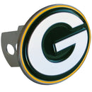 NFL - Green Bay Packers Large Hitch Cover Class II and Class III Metal Plugs-Automotive Accessories,Hitch Covers,Extra Large Logo Hitch Covers Class II & III,NFL Extra Large Logo Hitch Covers Class II & III-JadeMoghul Inc.