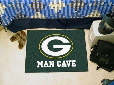 Living Room Rugs NFL Green Bay Packers Man Cave Starter Rug 19"x30"