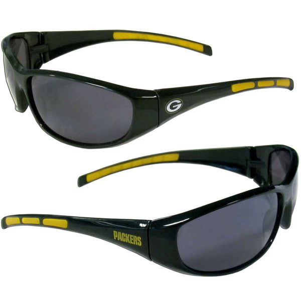 NFL - Green Bay Packers Wrap Sunglasses-Sunglasses, Eyewear & Accessories,Sunglasses,Wrap Sunglasses,NFL Wrap Sunglasses-JadeMoghul Inc.