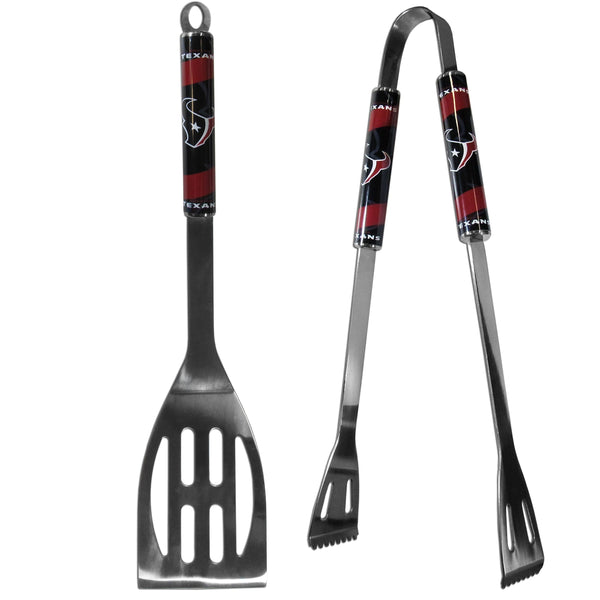 NFL - Houston Texans 2 pc Steel BBQ Tool Set-Tailgating & BBQ Accessories,BBQ Tools,2 pc Steel Tool Set,NFL 2 pc Steel Tool Set-JadeMoghul Inc.