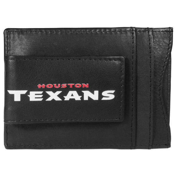 NFL - Houston Texans Logo Leather Cash and Cardholder-Wallets & Checkbook Covers,NFL Wallets,Houston Texans Wallets-JadeMoghul Inc.