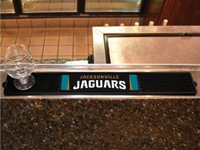 BBQ Grill Mat NFL Jacksonville Jaguars Drink Tailgate Mat 3.25"x24"