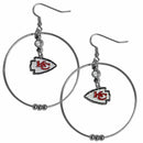 NFL - Kansas City Chiefs 2 Inch Hoop Earrings-Jewelry & Accessories,Earrings,2 inch Hoop Earrings,NFL Hoop Earrings-JadeMoghul Inc.