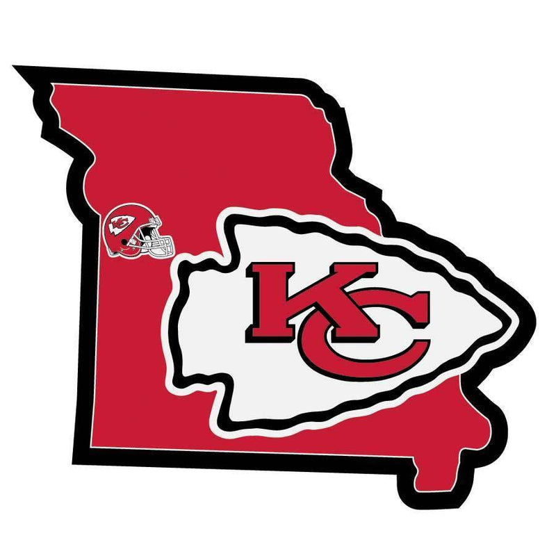 NFL - Kansas City Chiefs Home State Decal-Automotive Accessories,Decals,Home State Decals,NFL Home State Decals-JadeMoghul Inc.