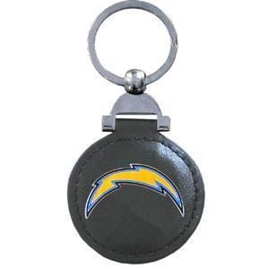 NFL - Leather Key Ring - Los Angeles Chargers-Key Chains,Leather Key Chains,NFL Leather Key Chains-JadeMoghul Inc.