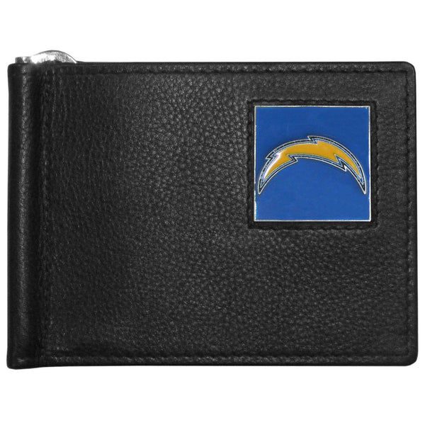 NFL - Los Angeles Chargers Leather Bill Clip Wallet-Wallets & Checkbook Covers,Bill Clip Wallets,NFL Bill Clip Wallets-JadeMoghul Inc.
