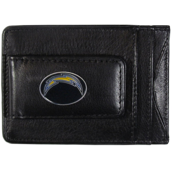NFL - Los Angeles Chargers Leather Cash & Cardholder-Wallets & Checkbook Covers,Cash & Cardholders,NFL Cash & Cardholders-JadeMoghul Inc.