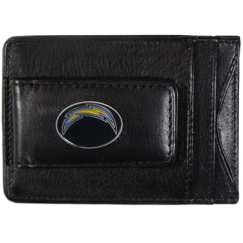 NFL - Los Angeles Chargers Leather Cash & Cardholder-Wallets & Checkbook Covers,Cash & Cardholders,NFL Cash & Cardholders-JadeMoghul Inc.
