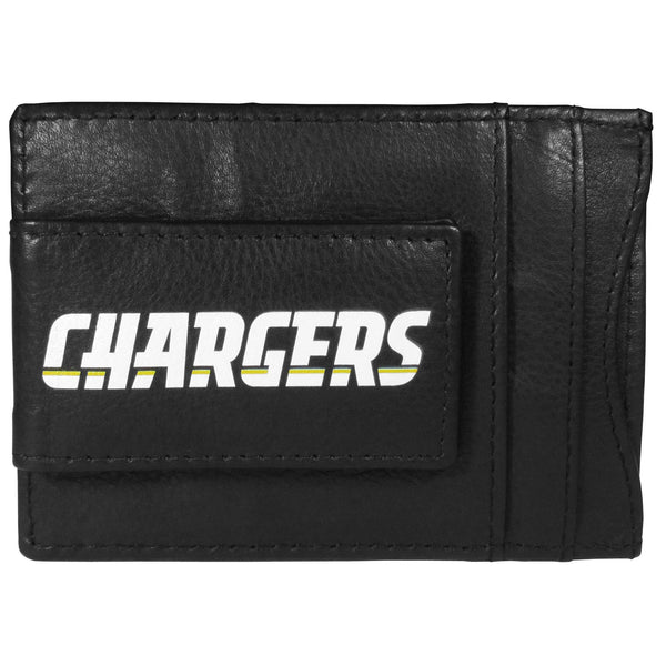 NFL - Los Angeles Chargers Logo Leather Cash and Cardholder-Wallets & Checkbook Covers,NFL Wallets,Los Angeles Chargers Wallets-JadeMoghul Inc.