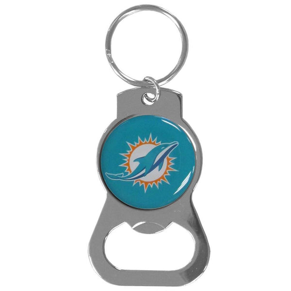 NFL - Miami Dolphins Bottle Opener Key Chain-Key Chains,Bottle Opener Key Chains,NFL Bottle Opener Key Chains-JadeMoghul Inc.