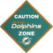 NFL - Miami Dolphins Caution Wall Sign Plaque-Tailgating & BBQ Accessories,NFL Tailgating Accessories,NFL Wall Plaques, Caution Sign Wall Plaque-JadeMoghul Inc.