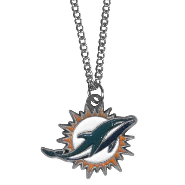 NFL - Miami Dolphins Chain Necklace-Jewelry & Accessories,Necklaces,Chain Necklaces,NFL Chain Necklaces-JadeMoghul Inc.