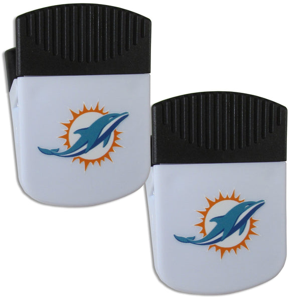 NFL - Miami Dolphins Chip Clip Magnet with Bottle Opener, 2 pack-Other Cool Stuff,NFL Other Cool Stuff,Miami Dolphins Other Cool Stuff-JadeMoghul Inc.