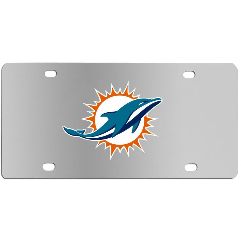 NFL - Miami Dolphins Steel License Plate Wall Plaque-Automotive Accessories,License Plates,Steel License Plates,NFL Steel License Plates-JadeMoghul Inc.