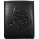 NFL - Minnesota Vikings Embossed Leather Tri-fold Wallet-Wallets & Checkbook Covers,NFL Wallets,NFL Tri-fold Wallets,Leather Tri-fold Wallets-JadeMoghul Inc.