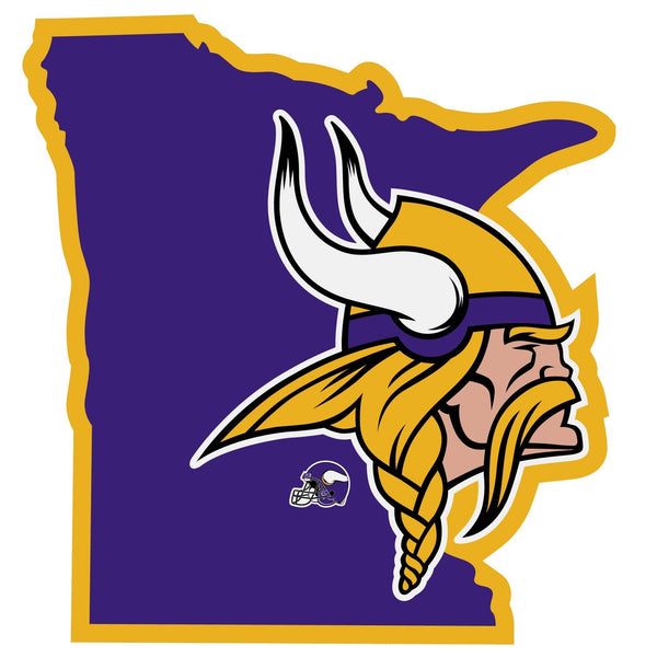 NFL - Minnesota Vikings Home State Decal-Automotive Accessories,Decals,Home State Decals,NFL Home State Decals-JadeMoghul Inc.