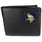 NFL - Minnesota Vikings Leather Bi-fold Wallet Packaged in Gift Box-Wallets & Checkbook Covers,Bi-fold Wallets,Gift Box Packaging,NFL Bi-fold Wallets-JadeMoghul Inc.